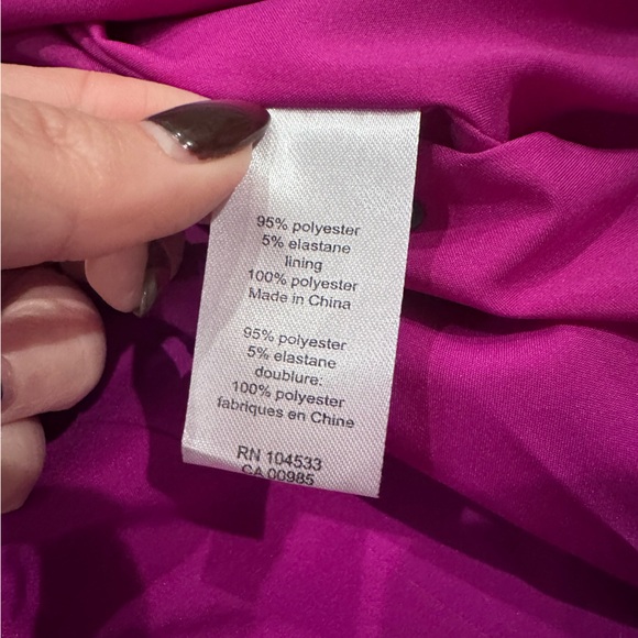 Nanette Lepore Fuchsia Pink 3/4 Sleeve Sheath Dress with Cut Out Bows Women’s 12 - Picture 6 of 7